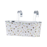 Hectarul - Jardiniera alba din tabla galvanizata 6,5 L design Bee Esschert Design